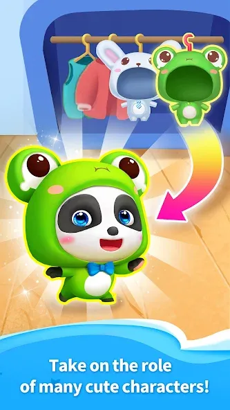 Скачать взлом Talking Baby Panda-Virtual Pet  [МОД Mega Pack] — полная версия apk на Андроид screen 2