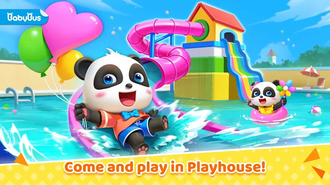 Скачать взломанную Baby Panda's House Games  [МОД Бесконечные монеты] — полная версия apk на Андроид screen 1