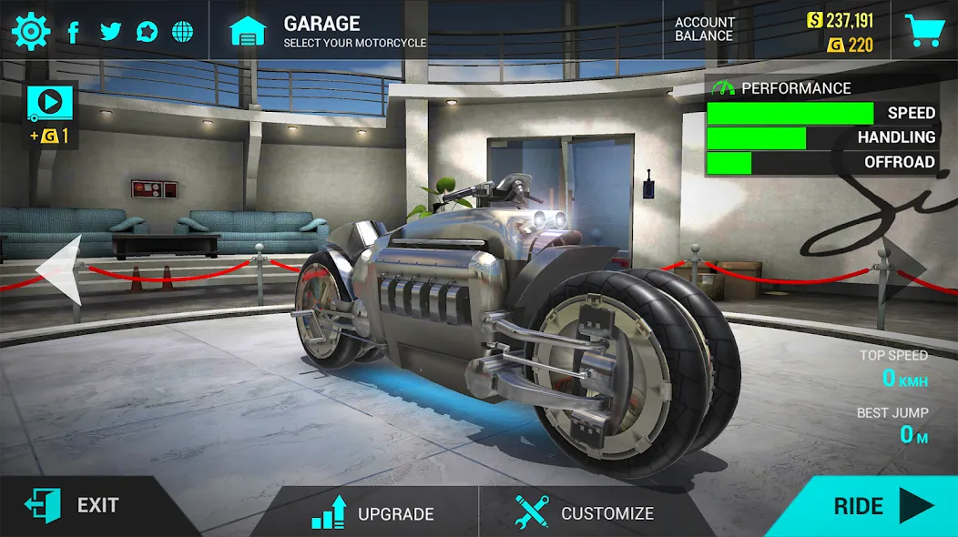 Скачать взлом Ultimate Motorcycle Simulator (Ультимативный Мотоциклетный Симулятор)  [МОД Меню] — стабильная версия apk на Андроид screen 2