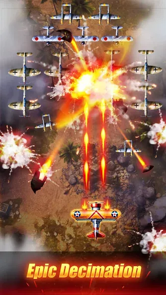 Взлом Sky Survivor: WWII Aircraft Sh (Скай Сурвайвер)  [МОД Бесконечные монеты] — стабильная версия apk на Андроид screen 1