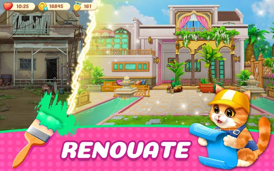 Скачать взломанную Kitten Match (Киттен Матч)  [МОД Много денег] — стабильная версия apk на Андроид screen 3