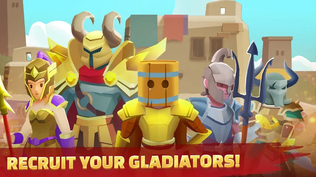 Скачать взлом Gladiators Arena: Idle Tycoon (Гладиаторская арена)  [МОД Unlocked] — полная версия apk на Андроид screen 5