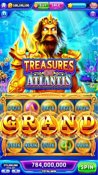 Скачать взломанную Jackpotland-Vegas Casino Slots (Джекпотлэнд)  [МОД Много монет] — стабильная версия apk на Андроид screen 3