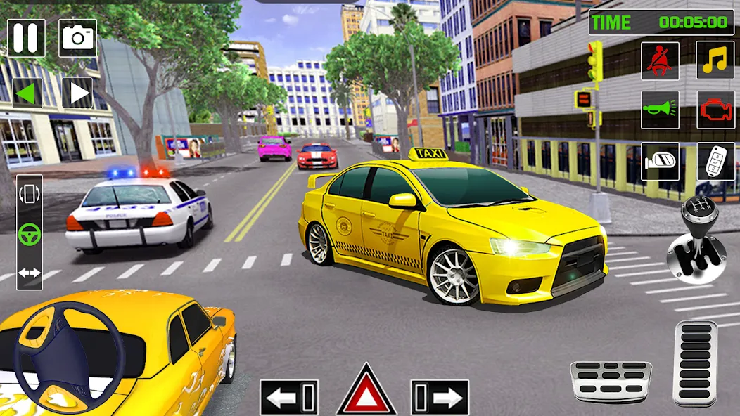 Скачать взломанную City Taxi Games-Taxi Car Games (Сити Такси Игры)  [МОД Бесконечные деньги] — полная версия apk на Андроид screen 1