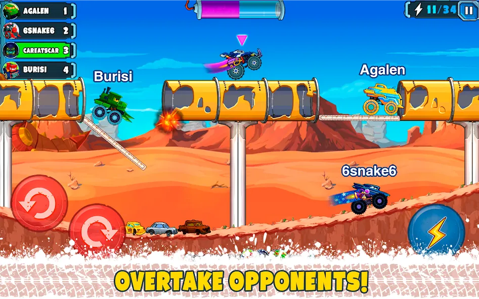 Взлом Car Eats Car Multiplayer Race (Кар Итс Кар)  [МОД Mega Pack] — стабильная версия apk на Андроид screen 1