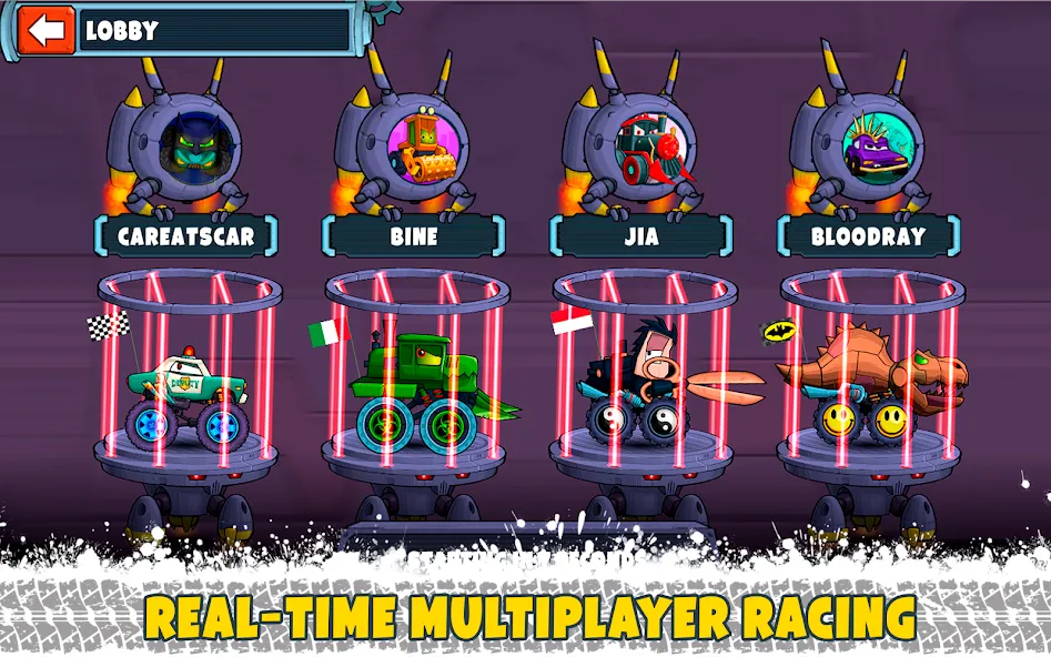 Взлом Car Eats Car Multiplayer Race (Кар Итс Кар)  [МОД Mega Pack] — стабильная версия apk на Андроид screen 2