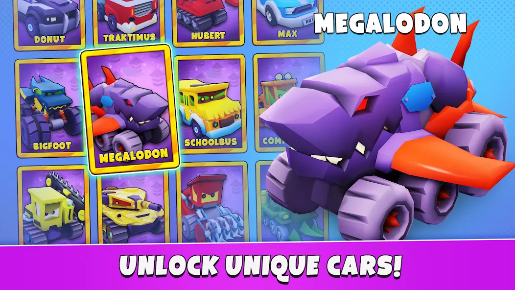 Скачать взломанную Car Eats Car 5 — Battle Arena (С тс Са 5)  [МОД Mega Pack] — стабильная версия apk на Андроид screen 3