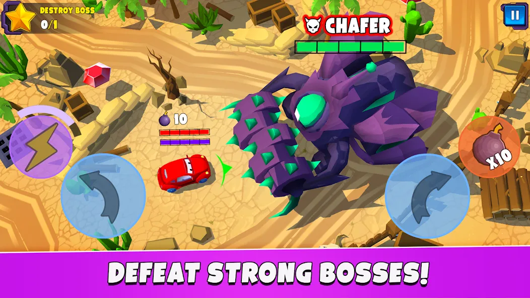 Скачать взломанную Car Eats Car 5 — Battle Arena (С тс Са 5)  [МОД Mega Pack] — стабильная версия apk на Андроид screen 4