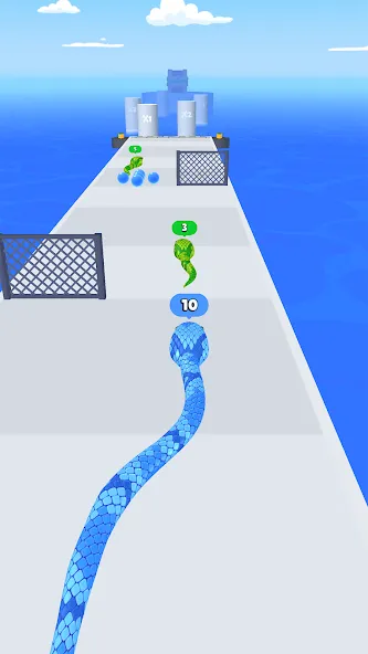 Скачать взломанную Snake Run Race・3D Running Game (Снейк Ран Рейс)  [МОД Много монет] — стабильная версия apk на Андроид screen 1