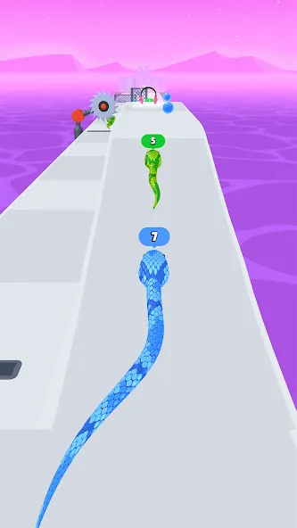 Скачать взломанную Snake Run Race・3D Running Game (Снейк Ран Рейс)  [МОД Много монет] — стабильная версия apk на Андроид screen 5