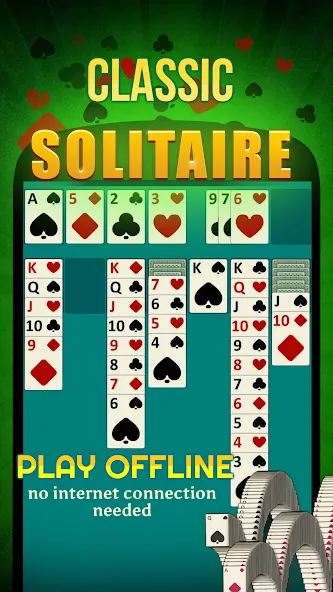 Скачать взломанную Solitaire — Offline Card Games  [МОД Много денег] — стабильная версия apk на Андроид screen 1