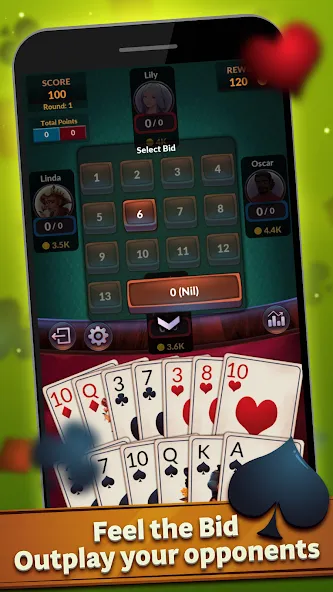 Скачать взлом Spades — Offline Card Games (Спейдс)  [МОД Mega Pack] — полная версия apk на Андроид screen 4