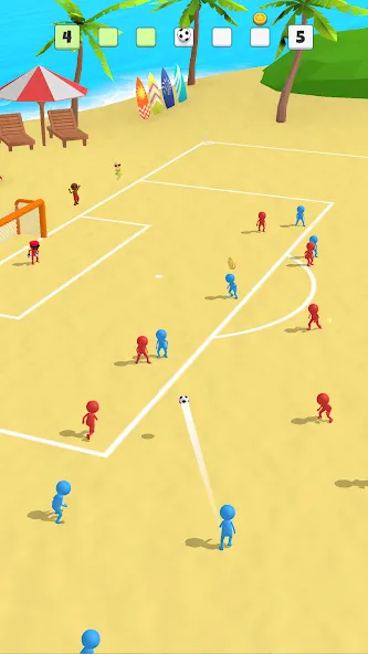 Скачать взломанную Super Goal: Fun Soccer Game (Супер Гол)  [МОД Много монет] — стабильная версия apk на Андроид screen 2