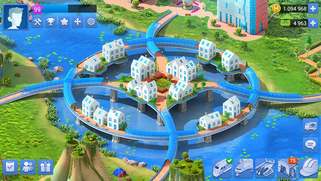 Скачать взломанную Megapolis: City Building Sim (Мегаполис)  [МОД Mega Pack] — стабильная версия apk на Андроид screen 3