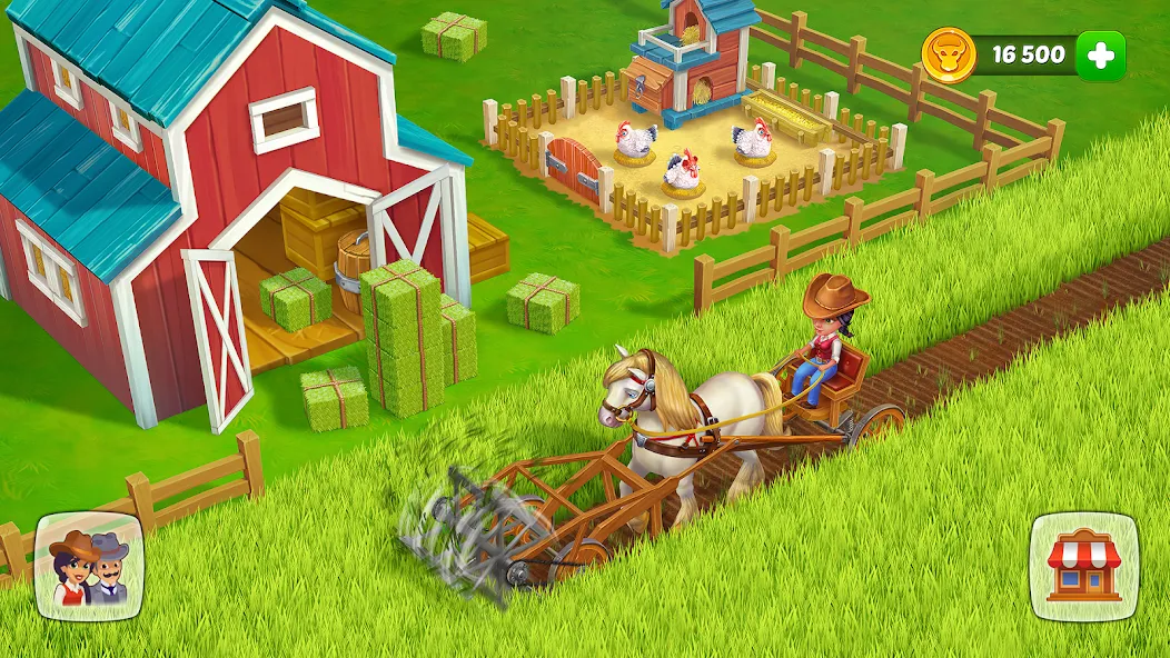 Скачать взлом Wild West: Farm Town Build (Уайлд Вест)  [МОД Unlocked] — полная версия apk на Андроид screen 3