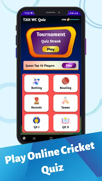 Скачать взломанную Cricket Quiz Game (Крикет Викторина Т20)  [МОД Unlocked] — стабильная версия apk на Андроид screen 3