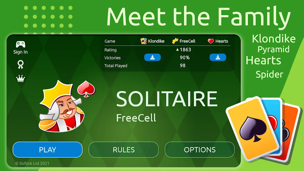 Взлом FreeCell  [МОД Mega Pack] — полная версия apk на Андроид screen 2