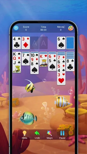 Взломанная Solitaire, Klondike Card Games  [МОД Unlimited Money] — полная версия apk на Андроид screen 2