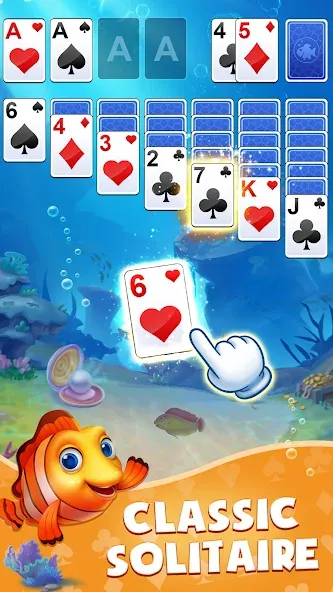 Взломанная Solitaire: Fish Master (Солитер)  [МОД Много денег] — последняя версия apk на Андроид screen 1