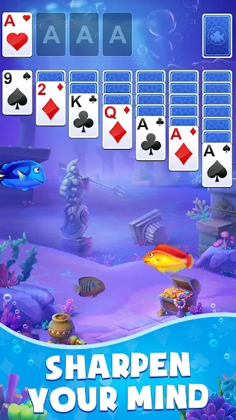 Взломанная Solitaire: Fish Master (Солитер)  [МОД Много денег] — последняя версия apk на Андроид screen 2