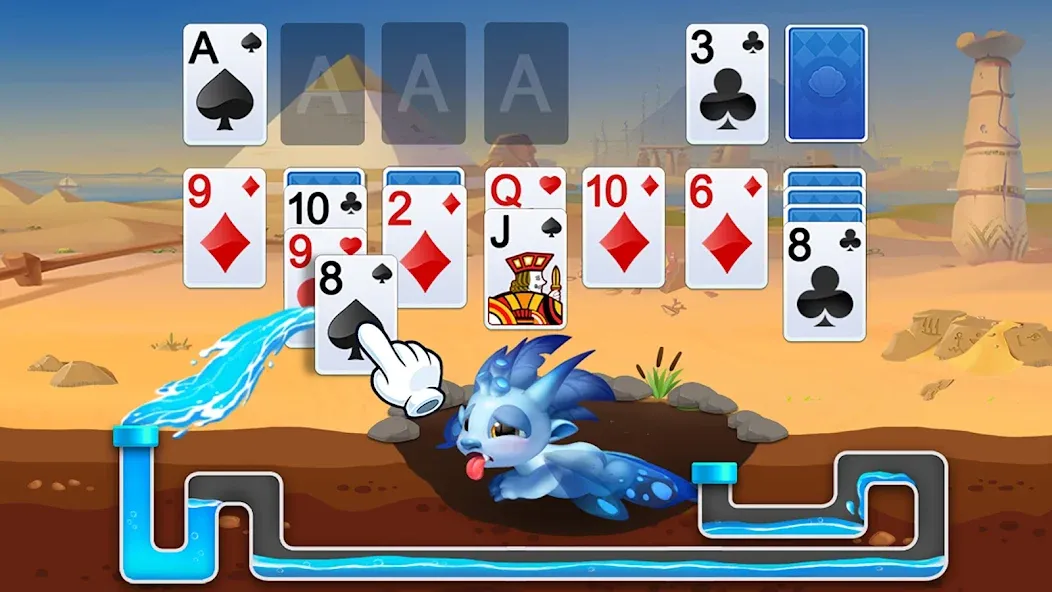 Взломанная Solitaire Dragons  [МОД Unlimited Money] — последняя версия apk на Андроид screen 1