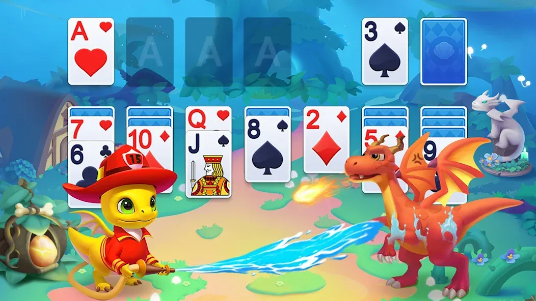 Взломанная Solitaire Dragons  [МОД Unlimited Money] — последняя версия apk на Андроид screen 2