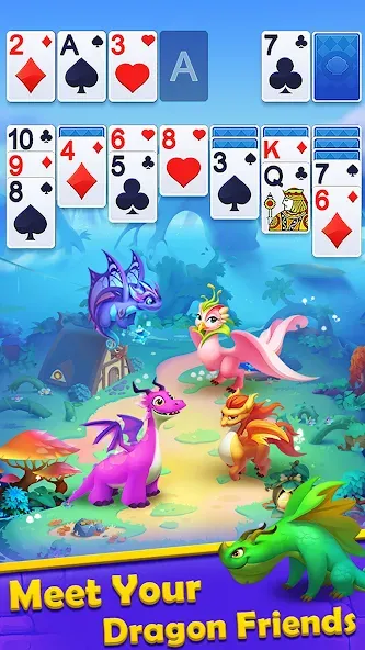 Взломанная Solitaire Dragons  [МОД Unlimited Money] — последняя версия apk на Андроид screen 4