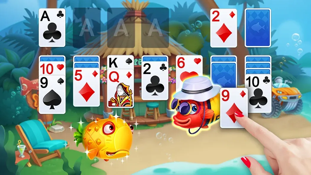 Скачать взломанную Solitaire  [МОД Unlocked] — последняя версия apk на Андроид screen 1