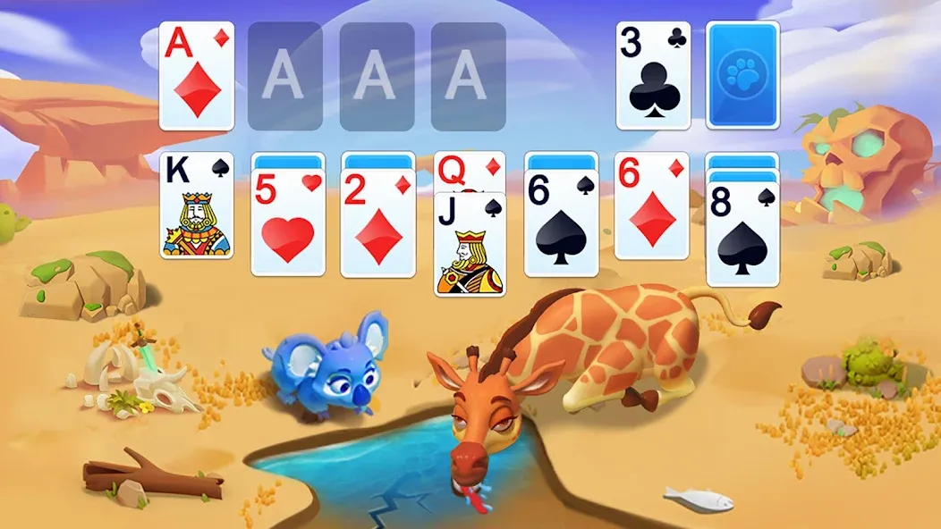 Скачать взлом Solitaire — Wild Park  [МОД Menu] — полная версия apk на Андроид screen 1