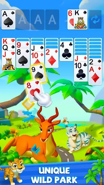 Скачать взлом Solitaire — Wild Park  [МОД Menu] — полная версия apk на Андроид screen 4