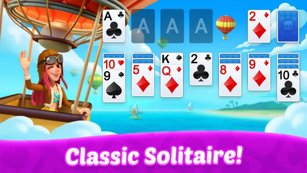 Взломанная Solitaire: Card Games  [МОД Unlimited Money] — последняя версия apk на Андроид screen 2