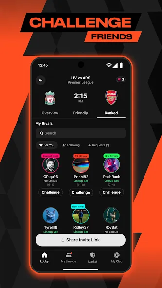 Скачать взломанную Sorare Rivals Fantasy Football (Сораре)  [МОД Mega Pack] — стабильная версия apk на Андроид screen 2