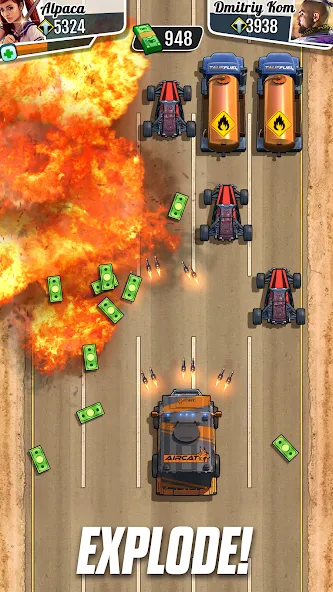 Взлом Fastlane: Road to Revenge (Фастлейн)  [МОД Много денег] — стабильная версия apk на Андроид screen 4