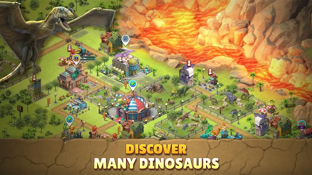 Скачать взломанную Jurassic Dinosaur: Dino Game (Динозавры юрского периода)  [МОД Много денег] — стабильная версия apk на Андроид screen 4