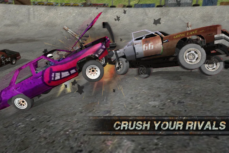 Взломанная Demolition Derby: Crash Racing (Демолиция Дерби)  [МОД Unlocked] — последняя версия apk на Андроид screen 3