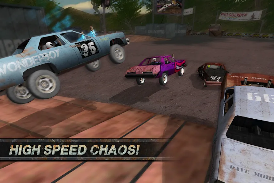 Взломанная Demolition Derby: Crash Racing (Демолиция Дерби)  [МОД Unlocked] — последняя версия apk на Андроид screen 4