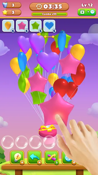 Взломанная Match Triple Balloon (Матч Тройной Шарик)  [МОД Menu] — последняя версия apk на Андроид screen 1