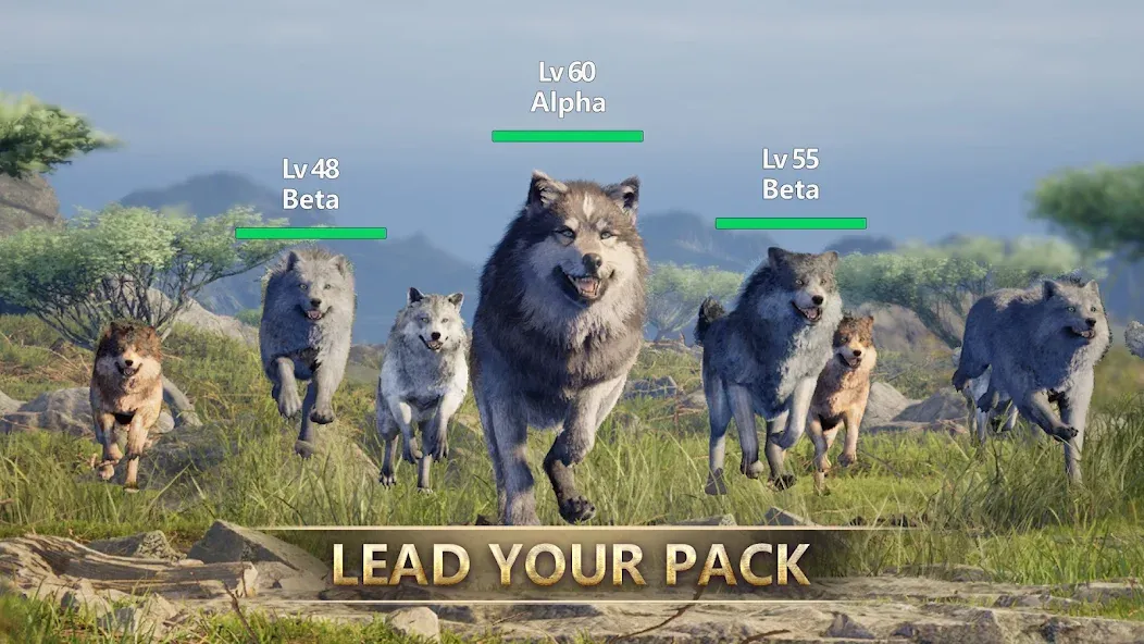 Скачать взлом Wolf Game: Wild Animal Wars (Вулф Гейм)  [МОД Меню] — последняя версия apk на Андроид screen 4