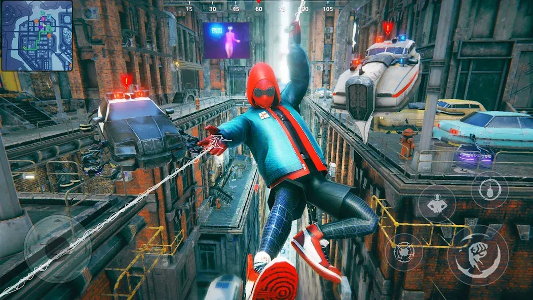 Взлом Super city Hero:Spider Game (Супер город Герой)  [МОД Бесконечные монеты] — последняя версия apk на Андроид screen 4