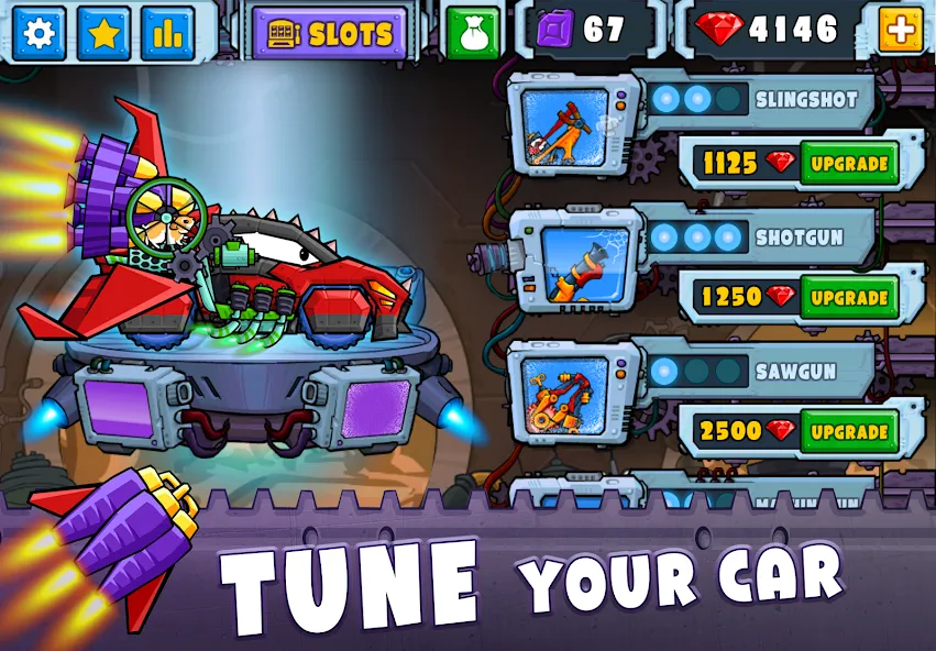 Скачать взломанную Car Eats Car 2 — Racing Game (Кар Еатс Кар 2)  [МОД Unlimited Money] — последняя версия apk на Андроид screen 2