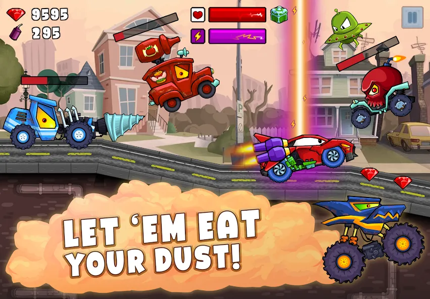 Скачать взломанную Car Eats Car 2 — Racing Game (Кар Еатс Кар 2)  [МОД Unlimited Money] — последняя версия apk на Андроид screen 3