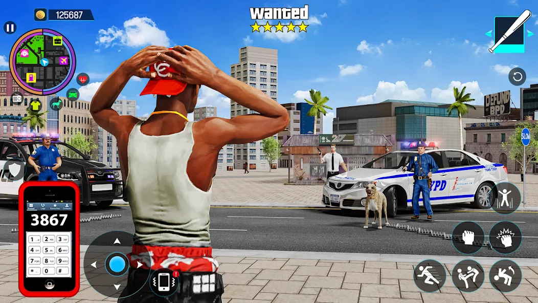 Взлом Gangster Mafia City Crime Game  [МОД Много монет] — стабильная версия apk на Андроид screen 1