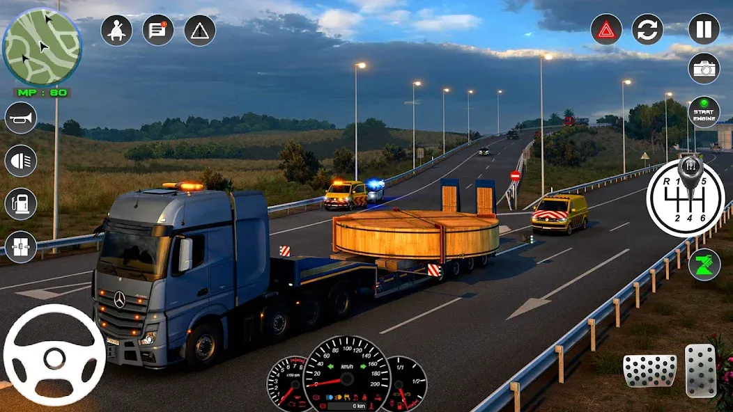 Скачать взлом Euro Cargo Truck Simulator 3D  [МОД Меню] — полная версия apk на Андроид screen 4