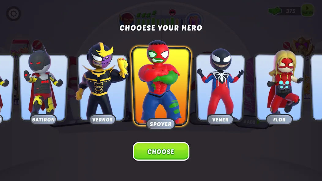 Взлом Stick Hero: Comic Superhero (Стик Хиро)  [МОД Много монет] — полная версия apk на Андроид screen 2