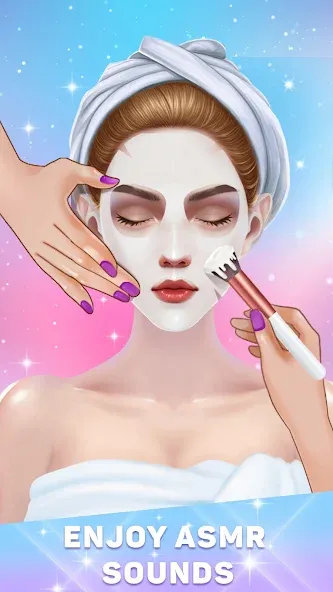 Взлом Makeover salon: Makeup ASMR (Мейковер салон)  [МОД Menu] — стабильная версия apk на Андроид screen 1