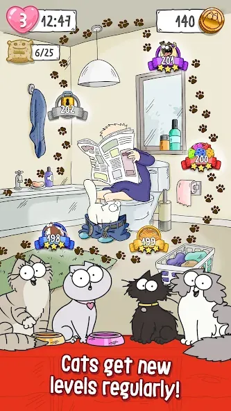 Взлом Simon’s Cat Crunch Time  [МОД Все открыто] — последняя версия apk на Андроид screen 3