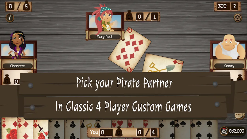 Скачать взломанную Spades Cutthroat Pirates (Спейдс Каттхроат Пирейтс)  [МОД Все открыто] — последняя версия apk на Андроид screen 4