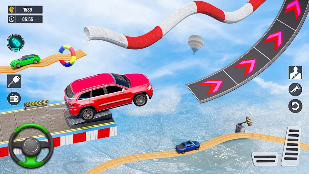 Взломанная Car Stunt Games : Car Games 3D (Кар Стант Геймс)  [МОД Menu] — последняя версия apk на Андроид screen 4