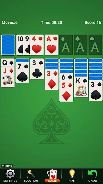 Скачать взломанную Solitaire: Classic Card Game  [МОД Menu] — полная версия apk на Андроид screen 1