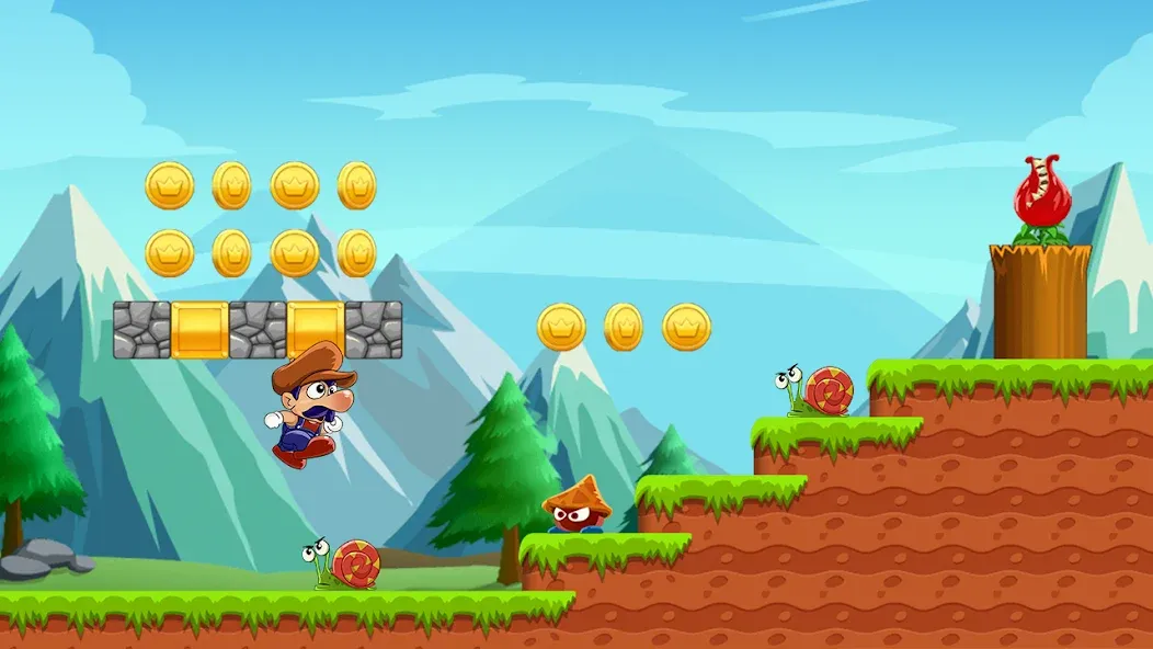 Скачать взлом Super Bino Go:Adventure Jungle (Супер Бино Го)  [МОД Mega Pack] — стабильная версия apk на Андроид screen 1